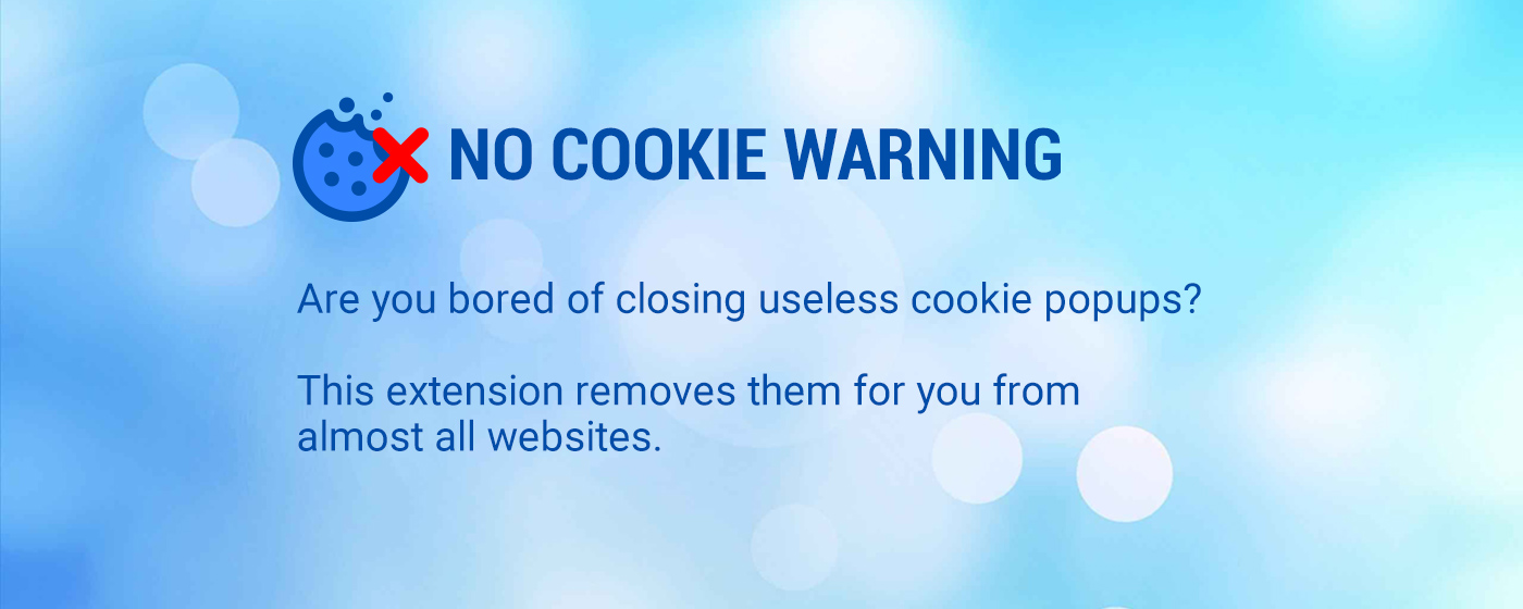 No Cookie Warning Chrome Extension